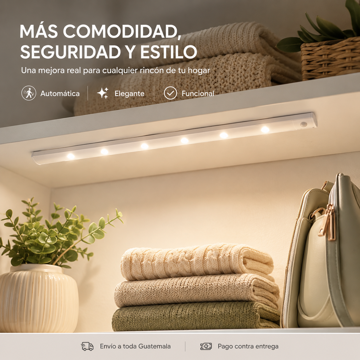 NightGlow™ | Luz Inteligente con Sensor de Movimiento