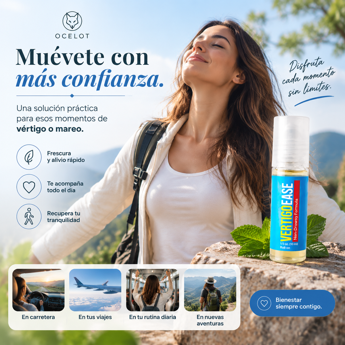 VertigoEase® | Roll-on de Alivio para el Mareo y el Vértigo