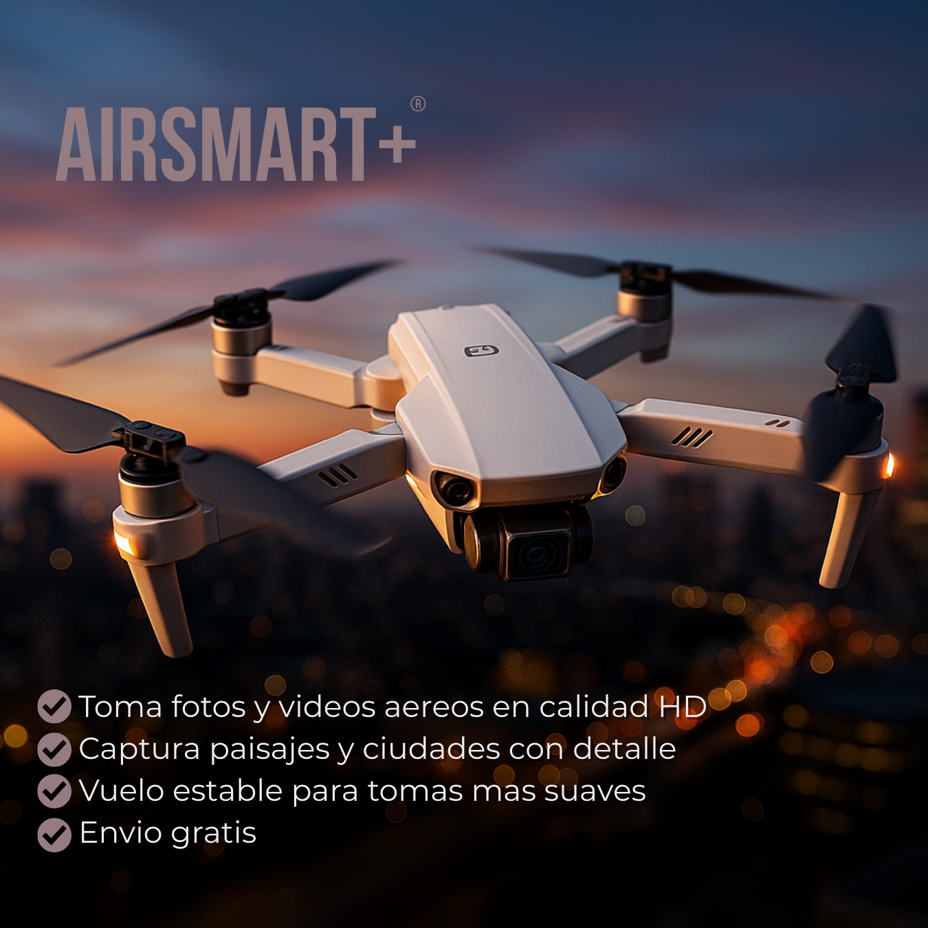 AirSmart+® | Dron Inteligente Dual-Camara