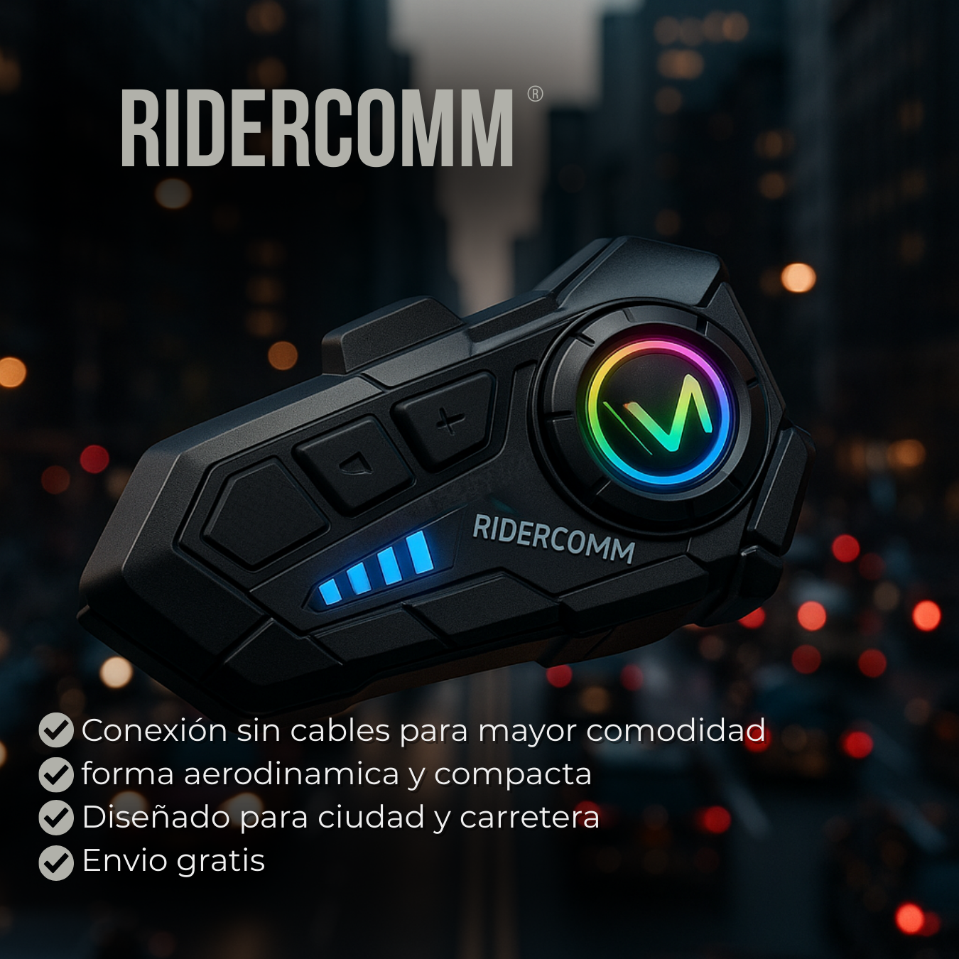 RiderComm® | Intercomunicador para motocicleta
