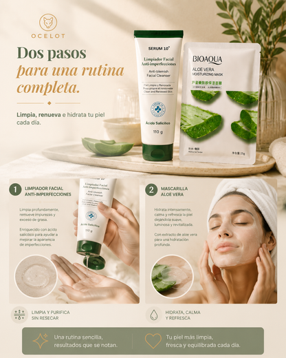 Combo cuidado facial Aloe Vera | BIOAQUA®