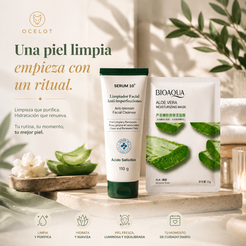 Combo cuidado facial Aloe Vera | BIOAQUA®