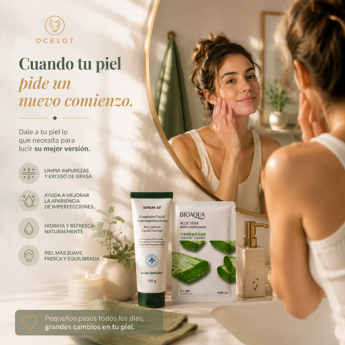 Combo cuidado facial Aloe Vera | BIOAQUA®