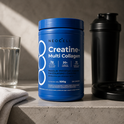 Creatina monohidratada con Colageno | NeoCell® (50 porciones)