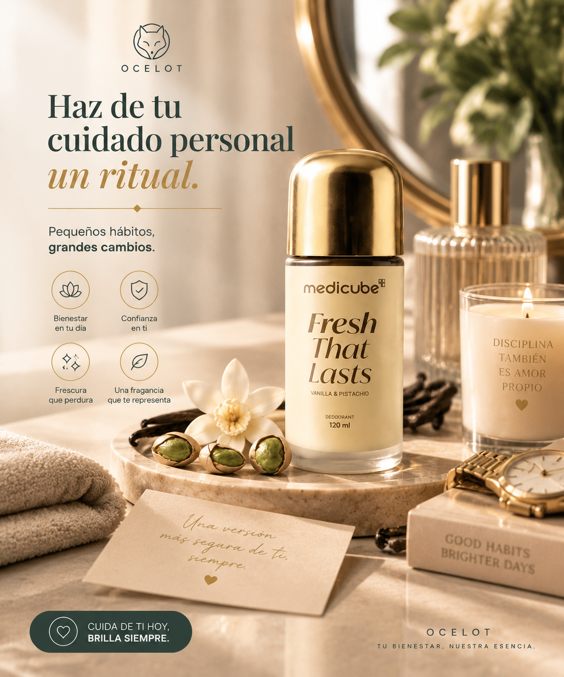 Desodorante Vainilla y Pistacho |Medicube Fresh That Lasts®