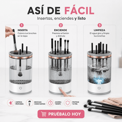 Brushéa™ | Limpiador de Brochas Profesional Eléctrico