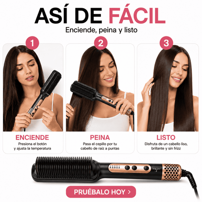 Lumina™ | Cepillo Alisador Inteligente