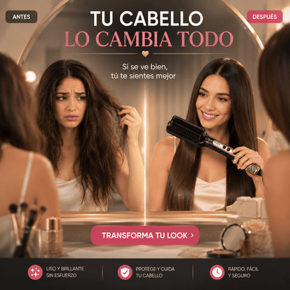 Lumina™ | Cepillo Alisador Inteligente