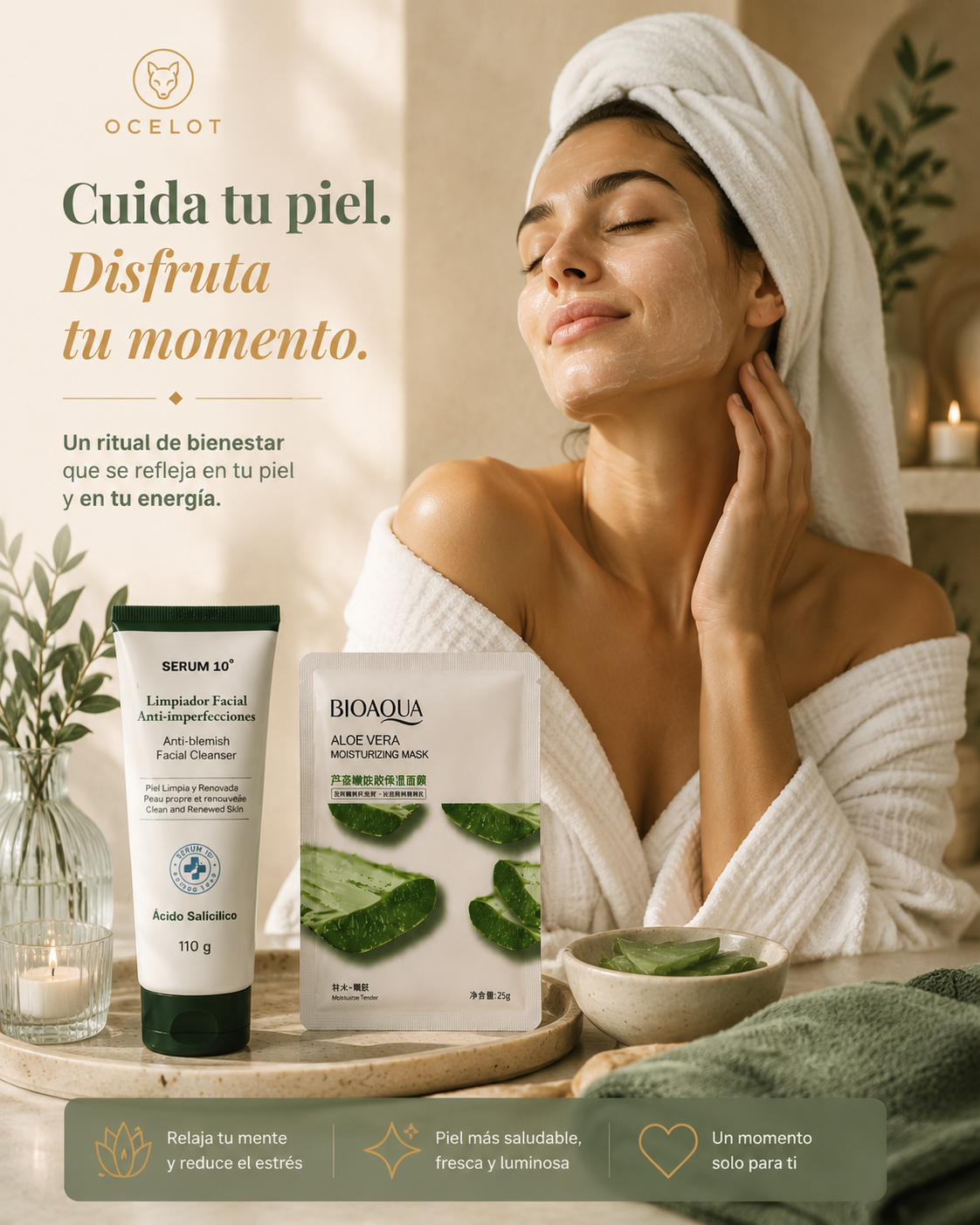 Combo cuidado facial Aloe Vera | BIOAQUA®