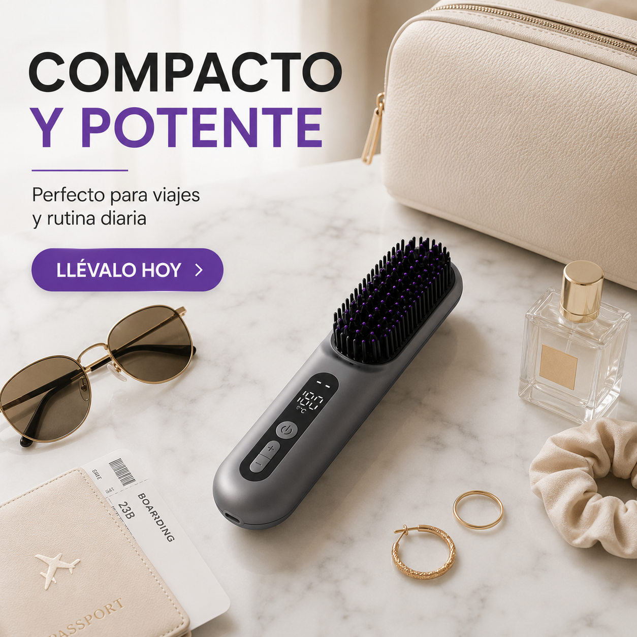 Sleeky™ | Cepillo Alisador 2 en 1