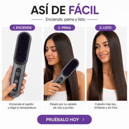 Sleeky™ | Cepillo Alisador 2 en 1