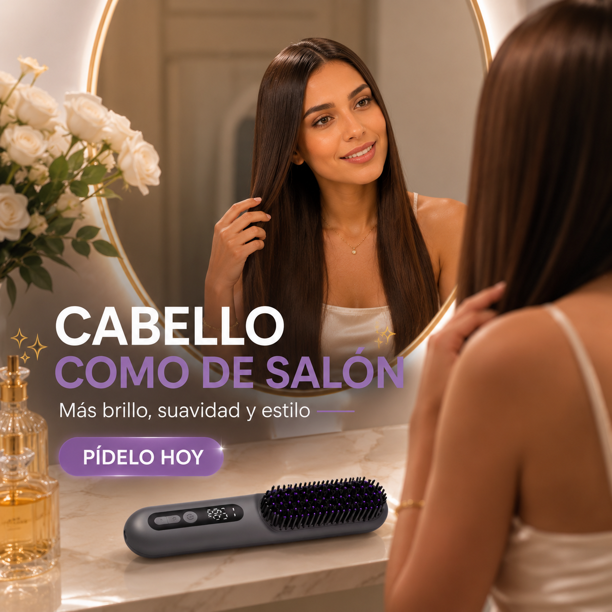 Sleeky™ | Cepillo Alisador 2 en 1