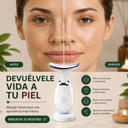 AuraZen™ | Masajeador facial y reafirmante cuello