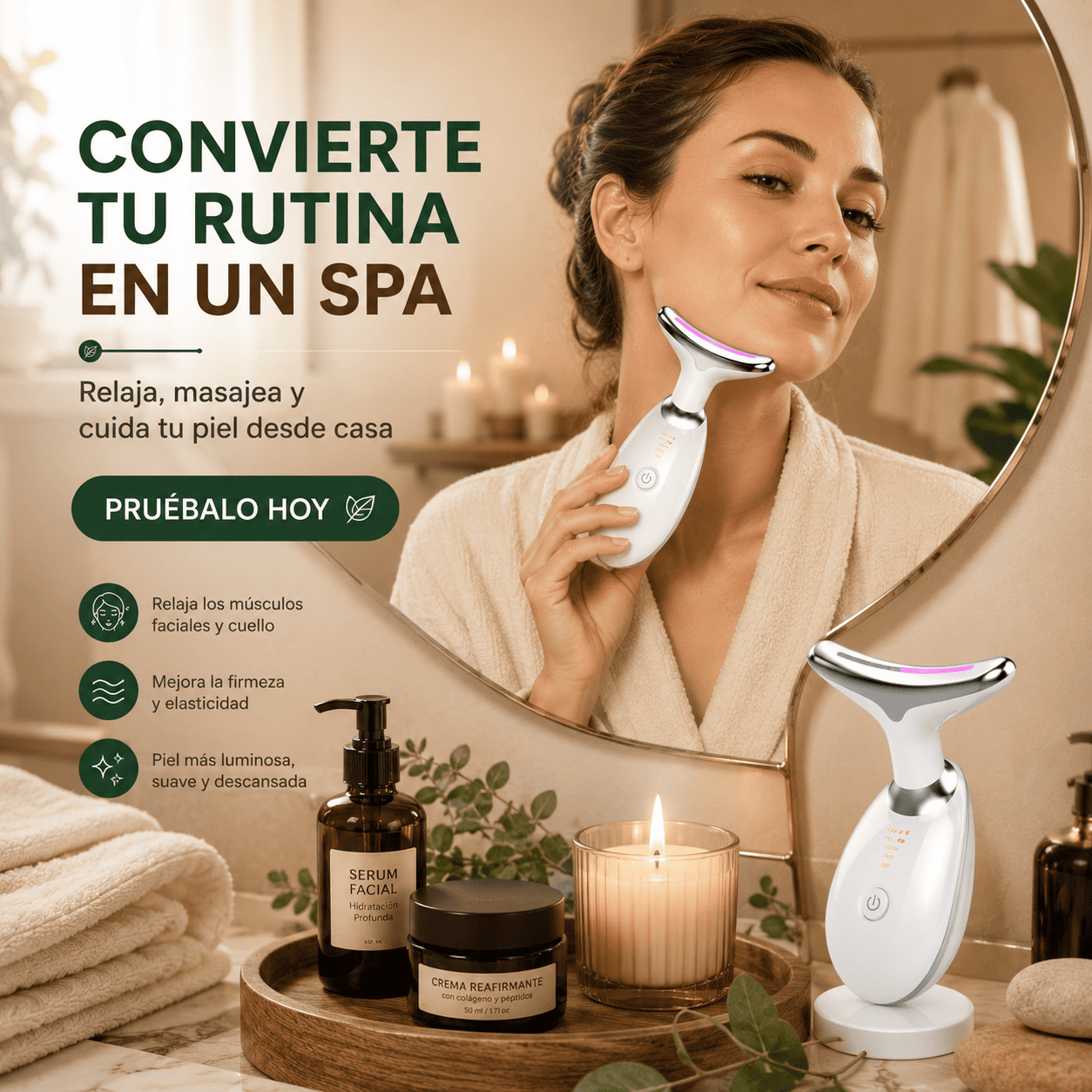 AuraZen™ | Masajeador Facial Inteligente