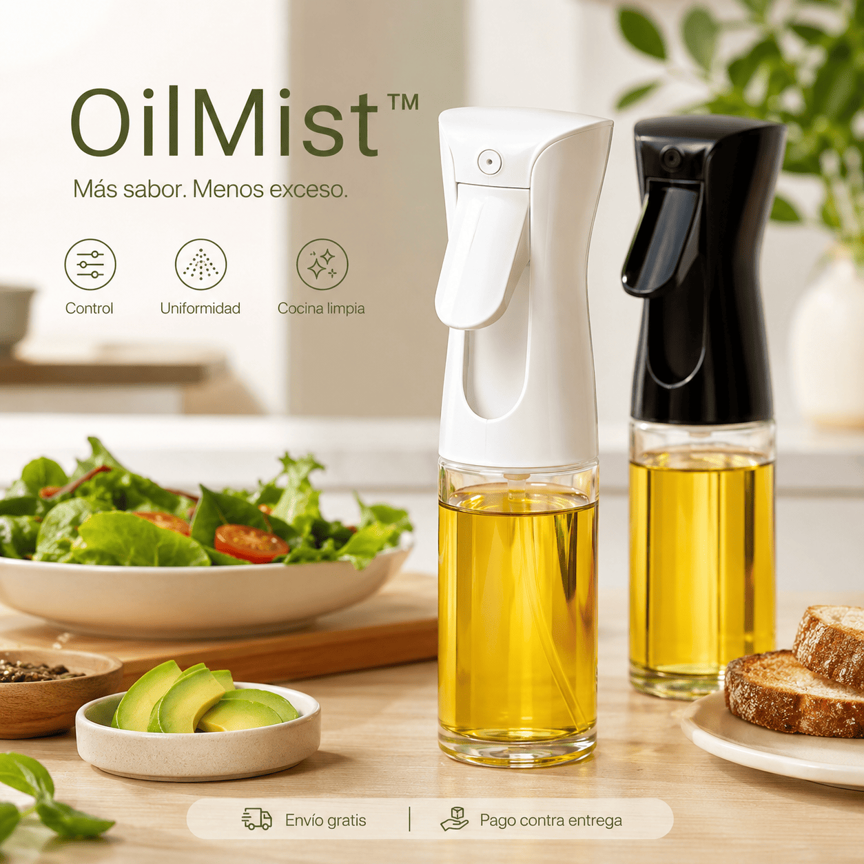 OilMist™ | Pulverizador Premium para Aceite de Cocina