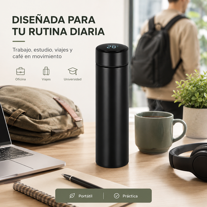 ThermIQ™ | Taza Inteligente con Indicador de Temperatura
